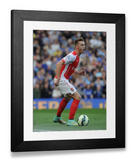 Framed Print : Clash at Stamford Bridge: Arsenal's Calum Chambers Faces Off Against Chelsea Framed Print : Clash at Stamford Bridge: Arsenal's Calum Chambers Faces Off Against Chelsea