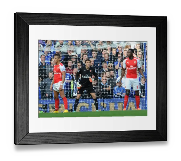 Framed Print : Arsenal's Wojciech Szczesny in Action Against Chelsea - Premier League Showdown, London 2014