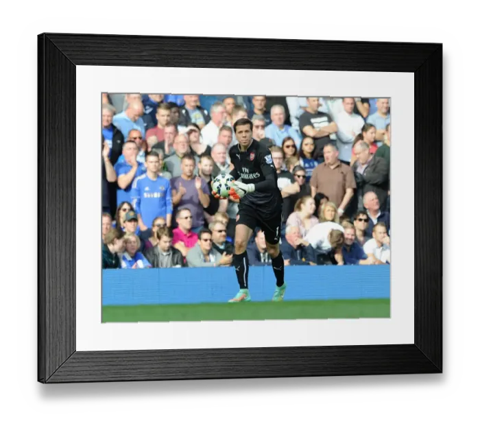 Framed Print : Arsenal vs. Chelsea: Szczesny Stands Firm in Intense 2014-15 Premier League Showdown