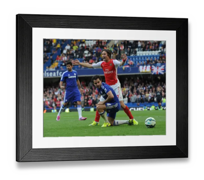 Framed Print : Rosicky and Fabregas Clash: Chelsea vs. Arsenal, Premier League 2014-15 Framed Print : Rosicky and Fabregas Clash: Chelsea vs. Arsenal, Premier League 2014-15