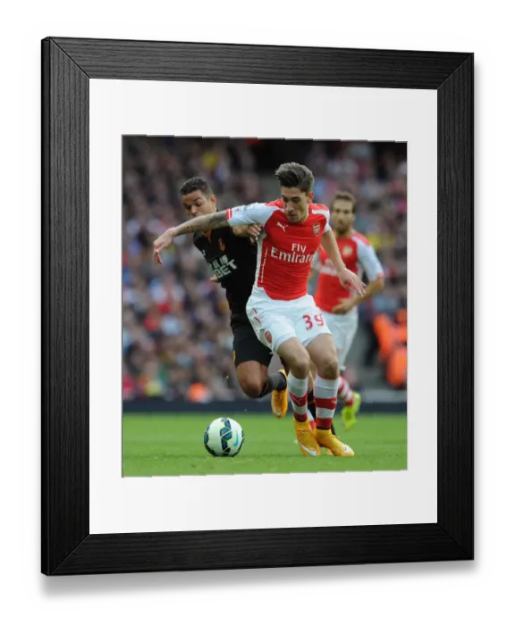 Framed Print : Hector Bellerin Outruns Hatem Ben Arfa: Arsenal's Thrilling Victory over Hull City, 2014-15 Premier League Framed Print : Hector Bellerin Outruns Hatem Ben Arfa: Arsenal's Thrilling Victory over Hull City, 2014-15 Premier League