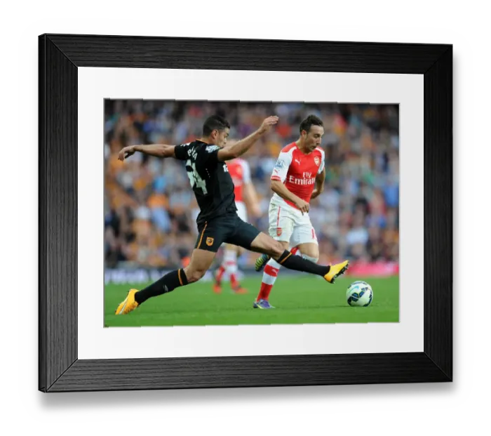 Framed Print : Santi Cazorla Outmaneuvers Hatem Ben Arfa: Arsenal vs Hull City, 2014-15 Premier League Framed Print : Santi Cazorla Outmaneuvers Hatem Ben Arfa: Arsenal vs Hull City, 2014-15 Premier League