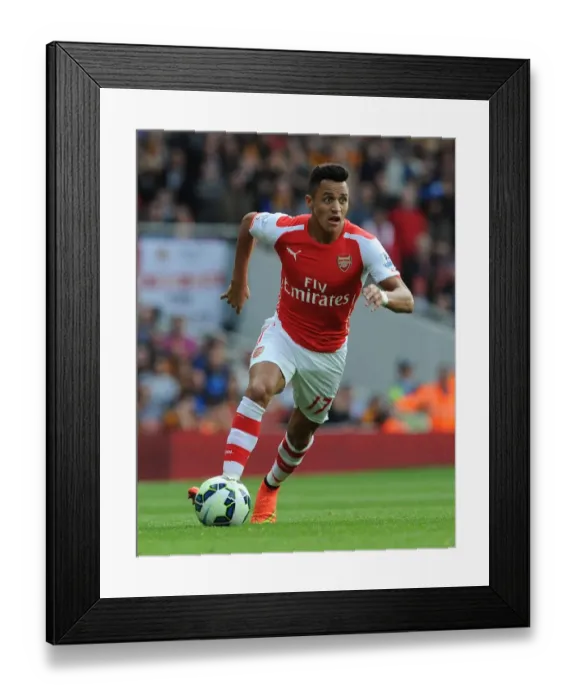Framed Print : Alexis Sanchez in Action: Arsenal vs Hull City, Premier League 2014-15 Framed Print : Alexis Sanchez in Action: Arsenal vs Hull City, Premier League 2014-15