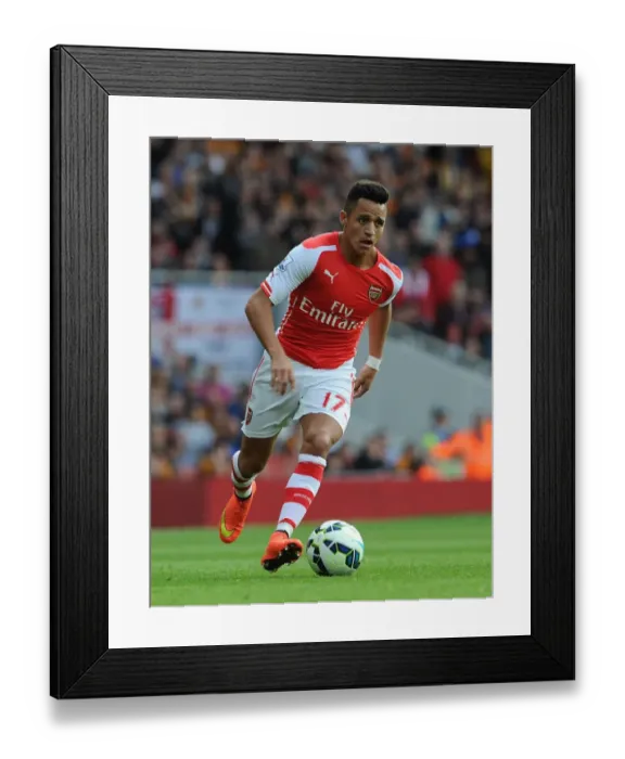 Framed Print : Alexis Sanchez: Arsenal's Dynamic Force in Action against Hull City, Premier League 2014-15 Framed Print : Alexis Sanchez: Arsenal's Dynamic Force in Action against Hull City, Premier League 2014-15