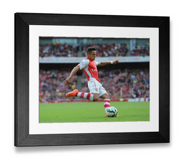 Framed Print : Alexis Sanchez Scores First Goal: Arsenal vs Hull City, Premier League 2014-15 Framed Print : Alexis Sanchez Scores First Goal: Arsenal vs Hull City, Premier League 2014-15