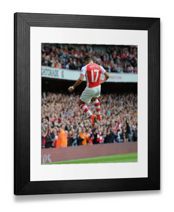 Framed Print : Alexis Sanchez's First Arsenal Goal: Arsenal 1-0 Hull City (2014-15)