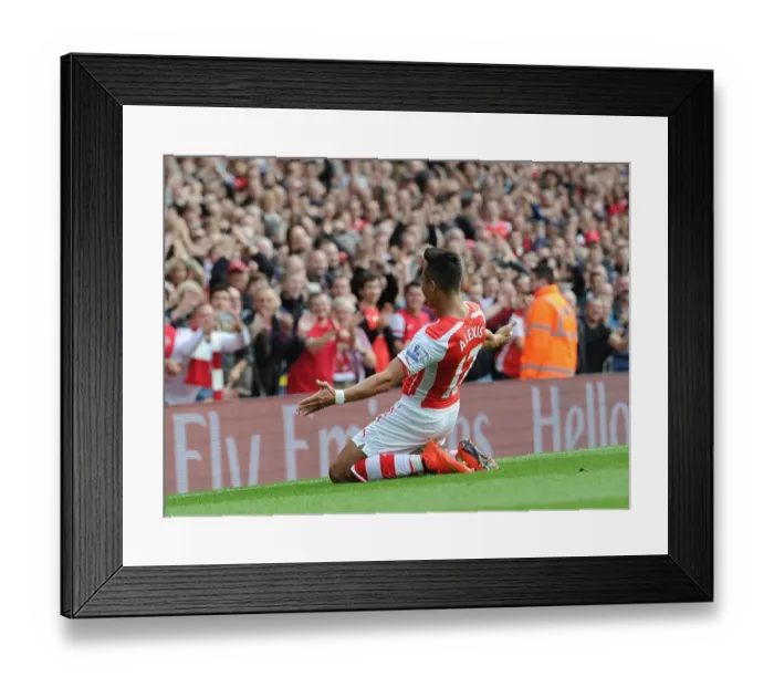 Framed Print : Alexis Sanchez's Stunner: Arsenal's First Goal Against Hull City (2014-15) Framed Print : Alexis Sanchez's Stunner: Arsenal's First Goal Against Hull City (2014-15)