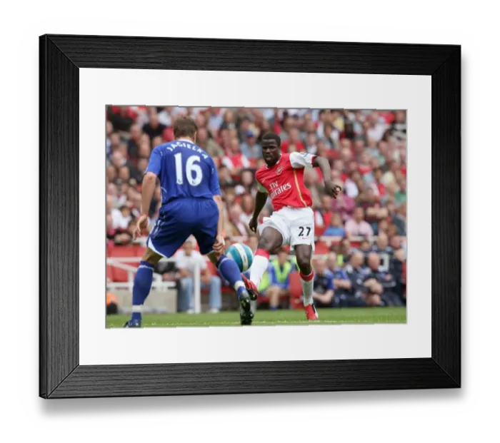 Framed Print : Emmanuel Eboue (Arsenal) Phil Jagielka (Everton) Framed Print : Emmanuel Eboue (Arsenal) Phil Jagielka (Everton)