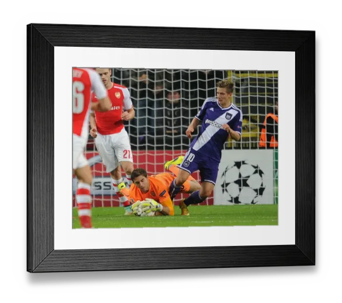 Framed Print : Martinez vs Praet: A Champions League Showdown - Emiliano Martinez Saves Dennis Praet's Shot (Arsenal vs Anderlecht, 2014) Framed Print : Martinez vs Praet: A Champions League Showdown - Emiliano Martinez Saves Dennis Praet's Shot (Arsenal vs Anderlecht, 2014)