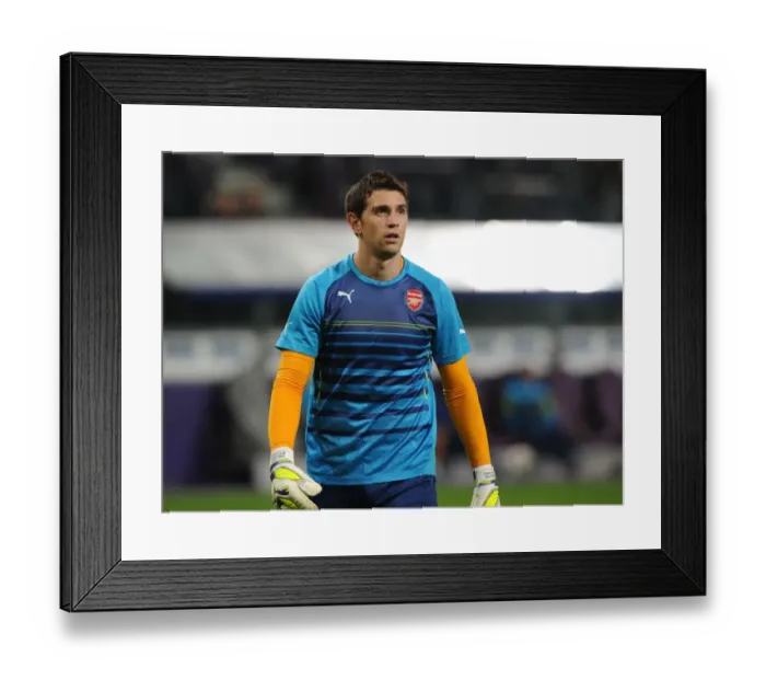 Framed Print : Arsenal's Emiliano Martinez Prepares for RSC Anderlecht Clash in 2014-15 Champions League Framed Print : Arsenal's Emiliano Martinez Prepares for RSC Anderlecht Clash in 2014-15 Champions League