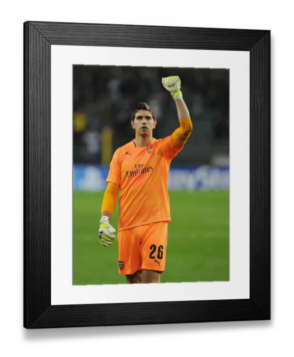 Framed Print : Martinez's Champions League Triumph: Arsenal at Anderlecht