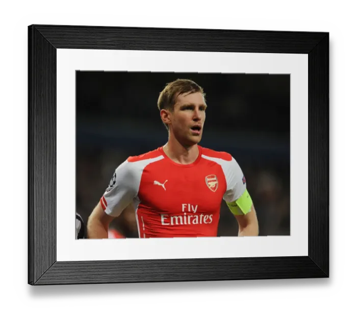 Framed Print : Per Mertesacker of Arsenal in Action against RSC Anderlecht in the 2014-15 UEFA Champions League