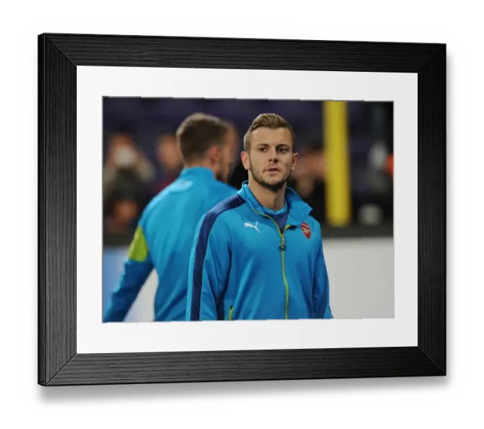 Framed Print : Arsenal's Jack Wilshere Prepares for RSC Anderlecht Clash in UEFA Champions League (2014-15) Framed Print : Arsenal's Jack Wilshere Prepares for RSC Anderlecht Clash in UEFA Champions League (2014-15)