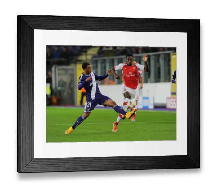 Framed Print : Clash of Talents: Welbeck vs. Tielemans in the UEFA Champions League Framed Print : Clash of Talents: Welbeck vs. Tielemans in the UEFA Champions League