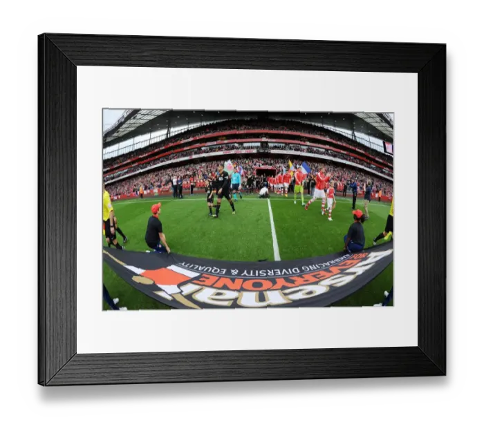 Framed Print : Arsenal's Arsenal for Everyone Flag Waved Before Arsenal vs. Hull City, 2014-15 Premier League Framed Print : Arsenal's Arsenal for Everyone Flag Waved Before Arsenal vs. Hull City, 2014-15 Premier League