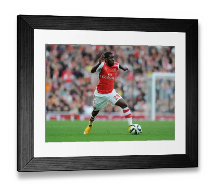 Framed Print : Joel Campbell in Action: Arsenal vs Hull City, Premier League 2014-15
