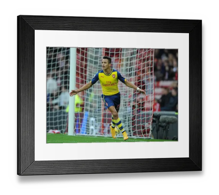 Framed Print : Alexis Sanchez's Brace: Arsenal's Triumph over Sunderland (2014 / 15)