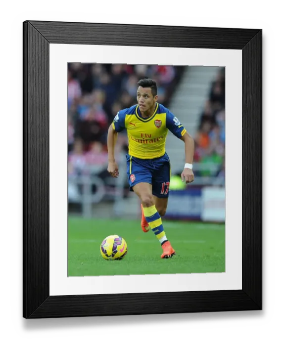 Framed Print : Alexis Sanchez in Action: Sunderland vs Arsenal, Premier League 2014 / 15