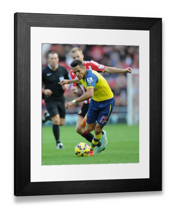 Framed Print : Alexis Sanchez: In Action for Arsenal vs. Sunderland, Premier League 2014 / 15 Framed Print : Alexis Sanchez: In Action for Arsenal vs. Sunderland, Premier League 2014 / 15