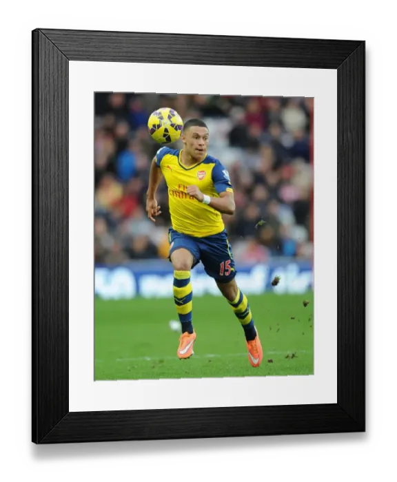 Framed Print : Alex Oxlade-Chamberlain: Arsenal Star in Action vs Sunderland, Premier League 2014 / 15