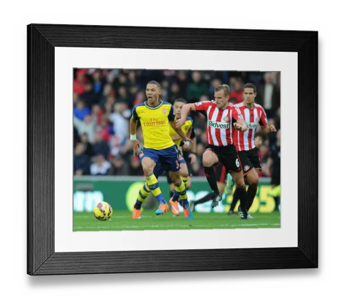 Framed Print : Arsenal's Kieran Gibbs Outwits Seb Larsson: A Premier League Masterclass