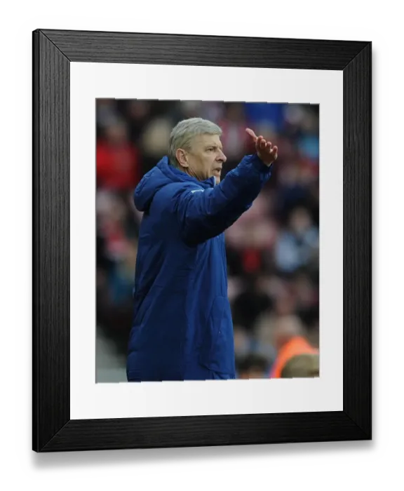 Framed Print : Arsene Wenger at the Premier League Showdown: Sunderland vs. Arsenal, 2014 Framed Print : Arsene Wenger at the Premier League Showdown: Sunderland vs. Arsenal, 2014