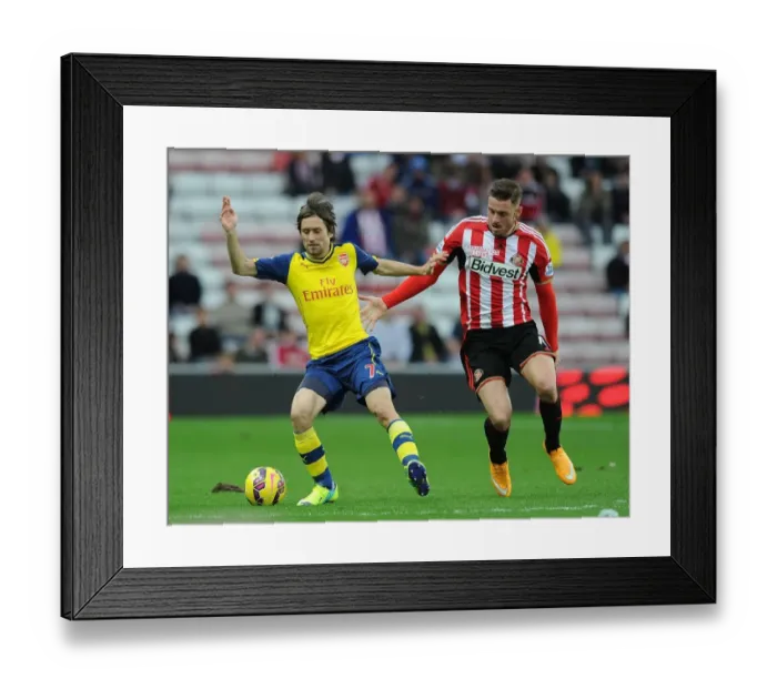 Framed Print : Clash at the Stadium of Light: Rosicky vs. Wickham in Sunderland vs. Arsenal (2014 / 15) Framed Print : Clash at the Stadium of Light: Rosicky vs. Wickham in Sunderland vs. Arsenal (2014 / 15)