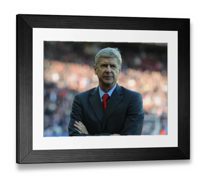 Framed Print : Arsene Wenger: Focused Before Sunderland Clash, Premier League 2014 / 15 Framed Print : Arsene Wenger: Focused Before Sunderland Clash, Premier League 2014 / 15