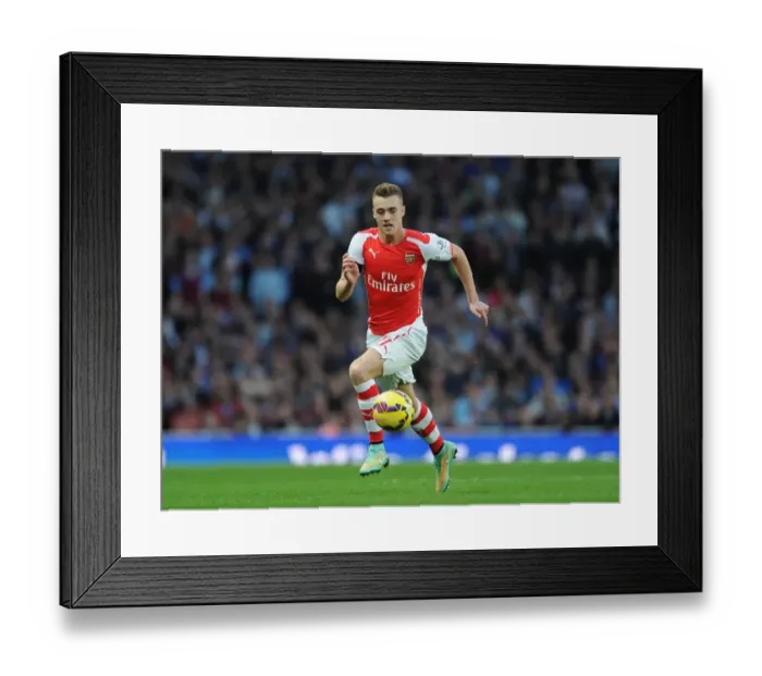Framed Print : Calum Chambers: In Action for Arsenal Against Burnley, Premier League 2014 / 15
