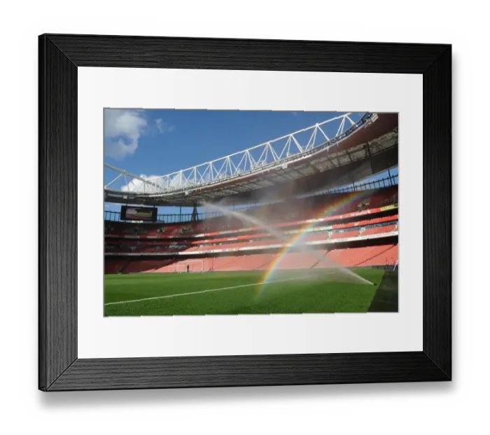 Framed Print : Arsenal vs Burnley: Pre-Match Pitch Preparation at Emirates Stadium, 2014 Framed Print : Arsenal vs Burnley: Pre-Match Pitch Preparation at Emirates Stadium, 2014