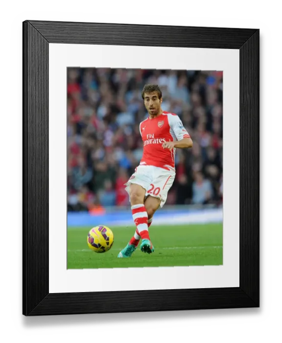 Framed Print : Mathieu Flamini in Action: Arsenal vs Burnley, Premier League 2014 / 15