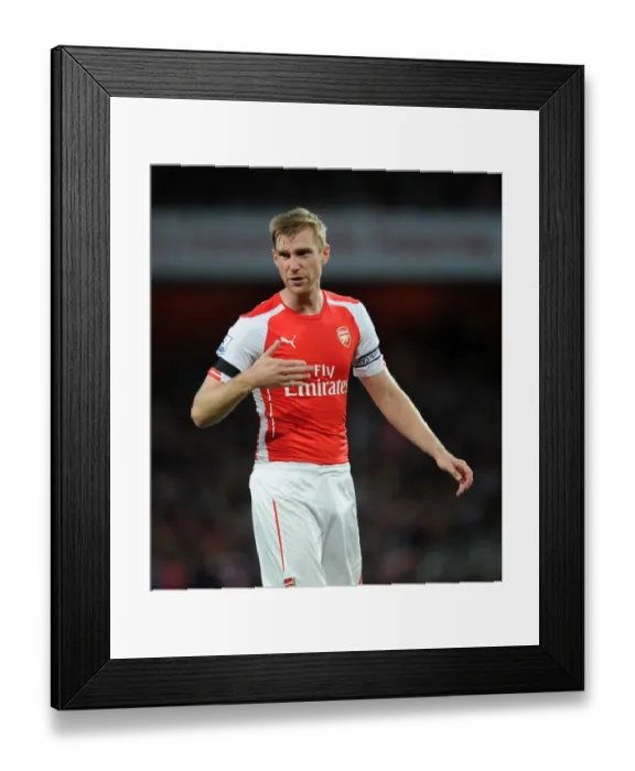 Framed Print : Per Mertesacker's Unwavering Focus: Arsenal's Triumph Over Burnley (2014 / 15) Framed Print : Per Mertesacker's Unwavering Focus: Arsenal's Triumph Over Burnley (2014 / 15)