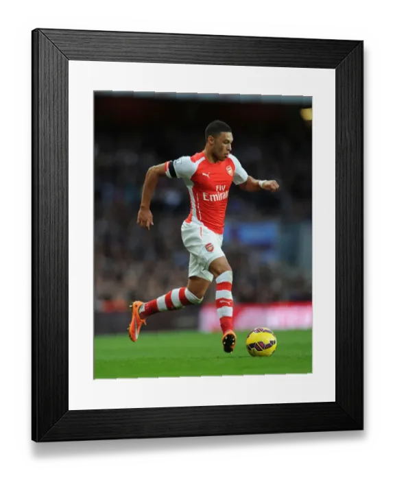 Framed Print : Alex Oxlade-Chamberlain in Action: Arsenal vs Burnley (2014 / 15) Framed Print : Alex Oxlade-Chamberlain in Action: Arsenal vs Burnley (2014 / 15)