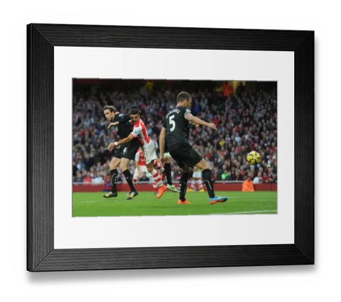 Framed Print : Alexis Sanchez Scores First Arsenal Goal Against Burnley: November 2014 Framed Print : Alexis Sanchez Scores First Arsenal Goal Against Burnley: November 2014