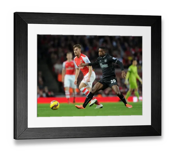Framed Print : Arsenal's Ramsey Clashes with Burnley's Chalobah in Premier League Showdown Framed Print : Arsenal's Ramsey Clashes with Burnley's Chalobah in Premier League Showdown