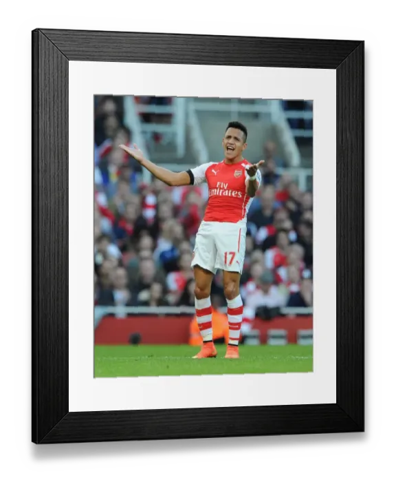 Framed Print : Alexis Sanchez in Action: Arsenal vs. Burnley (2014 / 15) Framed Print : Alexis Sanchez in Action: Arsenal vs. Burnley (2014 / 15)