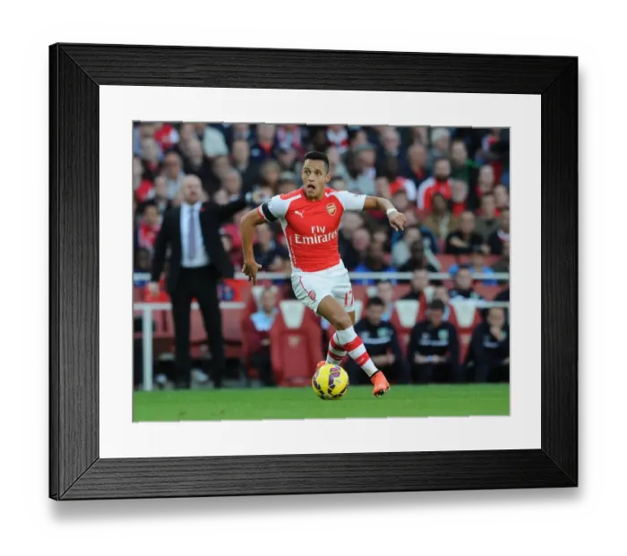 Framed Print : Alexis Sanchez in Action: Arsenal vs Burnley, Premier League 2014 / 15 Framed Print : Alexis Sanchez in Action: Arsenal vs Burnley, Premier League 2014 / 15