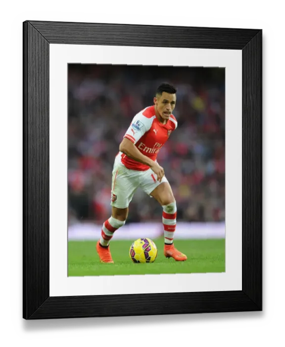 Framed Print : Alexis Sanchez in Action: Arsenal vs Burnley, Premier League 2014 / 15 Framed Print : Alexis Sanchez in Action: Arsenal vs Burnley, Premier League 2014 / 15