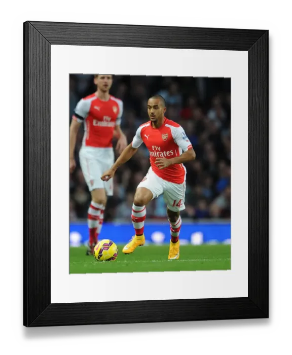 Framed Print : Theo Walcott in Action: Arsenal vs Burnley, Premier League 2014 / 15