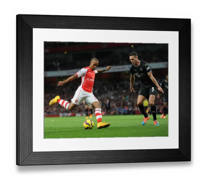 Framed Print : Theo Walcott vs Jason Shackell: Intense Battle at Arsenal vs Burnley (2014 / 15) Framed Print : Theo Walcott vs Jason Shackell: Intense Battle at Arsenal vs Burnley (2014 / 15)