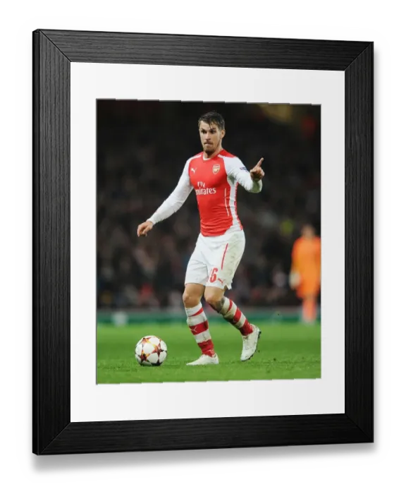 Framed Print : Aaron Ramsey in Action: Arsenal vs. RSC Anderlecht, UEFA Champions League, 2014 Framed Print : Aaron Ramsey in Action: Arsenal vs. RSC Anderlecht, UEFA Champions League, 2014
