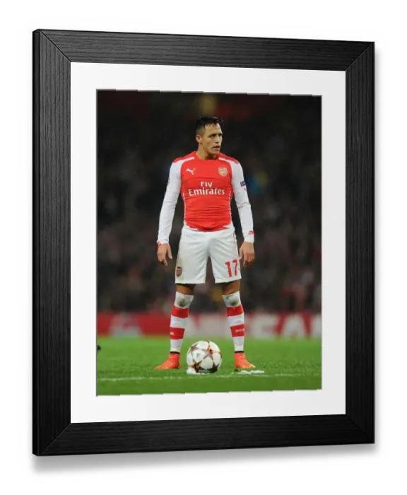 Framed Print : Alexis Sanchez: Arsenal's Champions League Threat against RSC Anderlecht, 2014 Framed Print : Alexis Sanchez: Arsenal's Champions League Threat against RSC Anderlecht, 2014