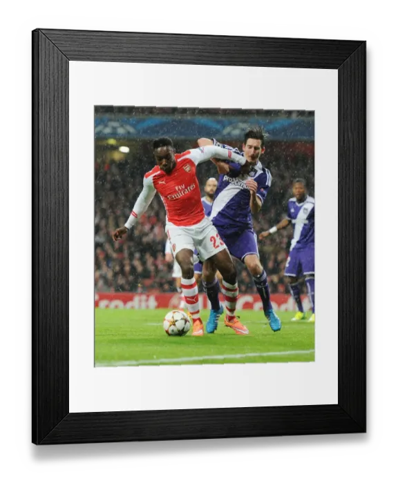 Framed Print : Danny Welbeck vs. Sacha Kljestan: A Battle at the Emirates - Arsenal FC vs. RSC Anderlecht, UEFA Champions League, 2014 Framed Print : Danny Welbeck vs. Sacha Kljestan: A Battle at the Emirates - Arsenal FC vs. RSC Anderlecht, UEFA Champions League, 2014