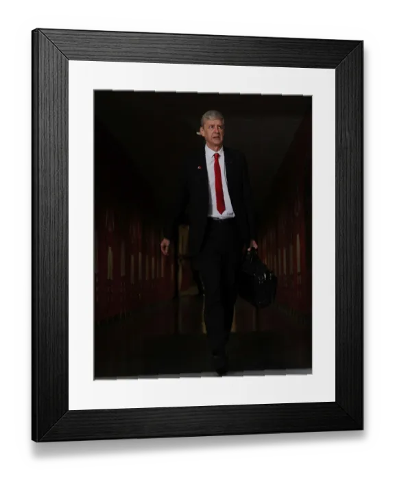 Framed Print : Arsene Wenger Arrives at Arsenal Changing Room before Arsenal v Anderlecht, UEFA Champions League (2014) Framed Print : Arsene Wenger Arrives at Arsenal Changing Room before Arsenal v Anderlecht, UEFA Champions League (2014)