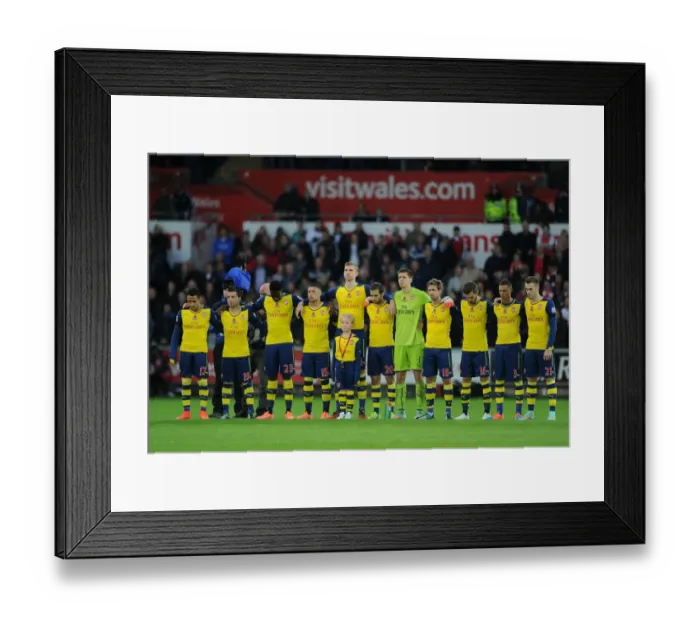 Framed Print : Arsenal Team: Premier League Showdown against Swansea City (November 2014) Framed Print : Arsenal Team: Premier League Showdown against Swansea City (November 2014)