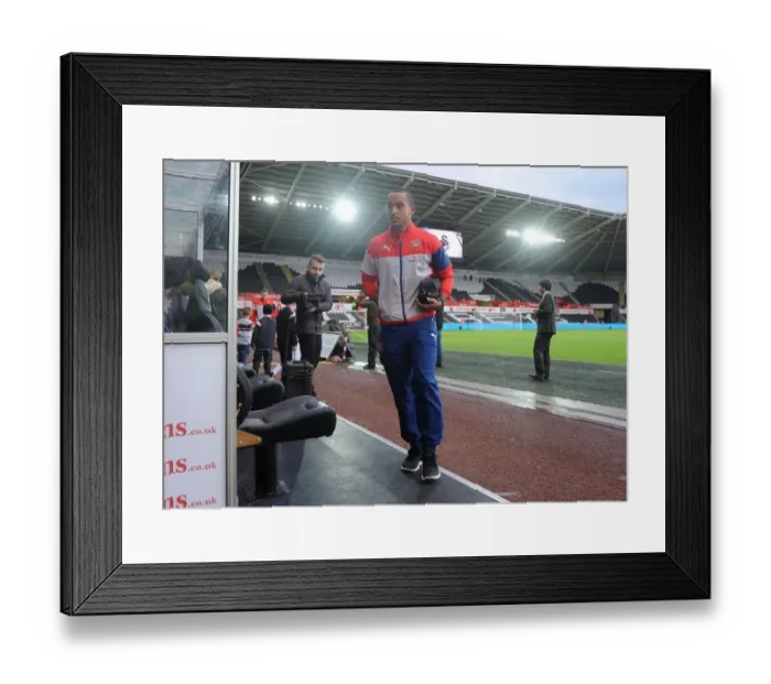 Framed Print : Theo Walcott's Arrival at Swansea: Premier League Clash 2014-15