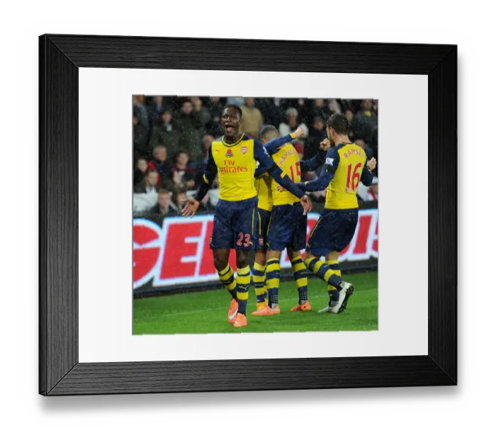 Framed Print : Danny Welbeck's Goal: Swansea vs Arsenal, Premier League 2014-15 Framed Print : Danny Welbeck's Goal: Swansea vs Arsenal, Premier League 2014-15