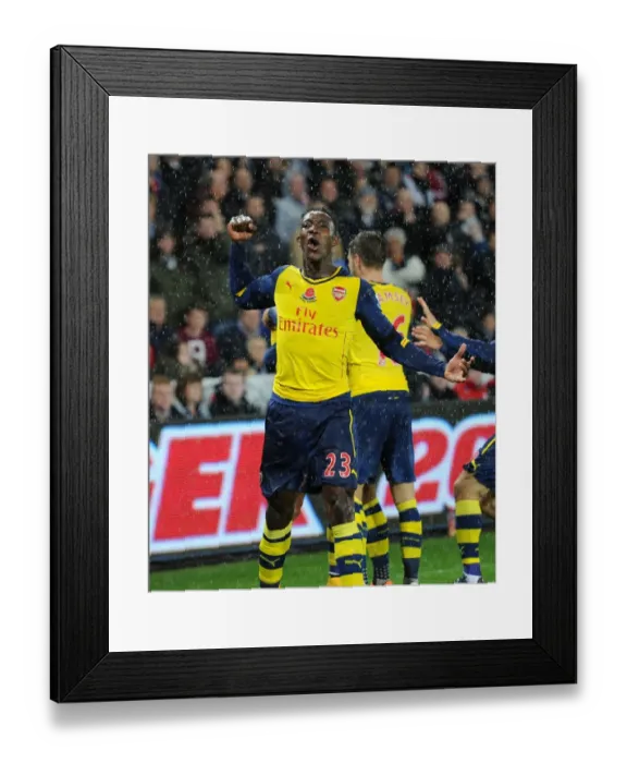 Framed Print : Danny Welbeck's Thrilling Goal: Arsenal's Victory Over Swansea, Premier League 2014-15