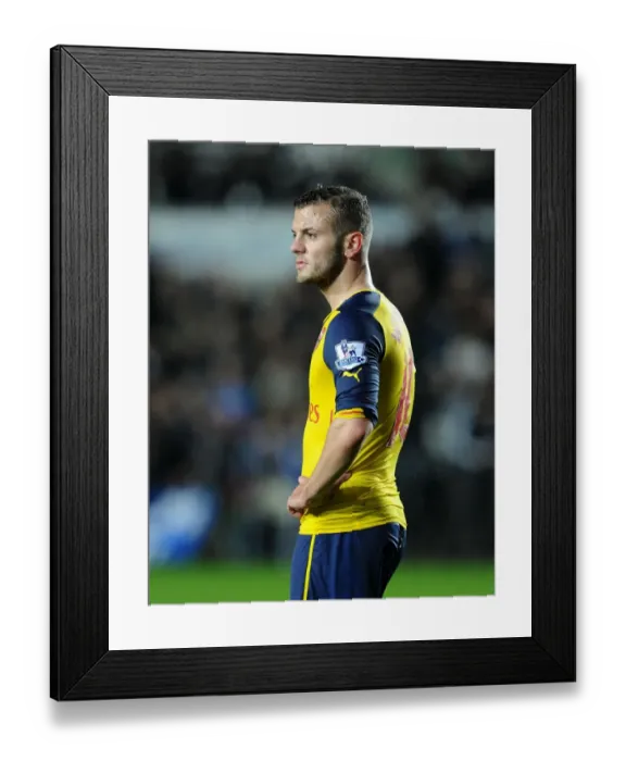 Framed Print : Jack Wilshere: Post-Match Reflection at Swansea v Arsenal (2014-15) Framed Print : Jack Wilshere: Post-Match Reflection at Swansea v Arsenal (2014-15)