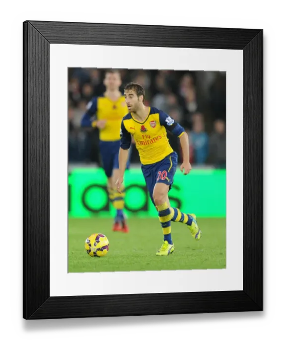 Framed Print : Flamini in Action: Swansea vs Arsenal, Premier League 2014-15